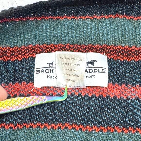 Back In The Saddle Southwestern Aztec Front Womens Size 1X Open Cardigan Poncho - Picture 3 of 7